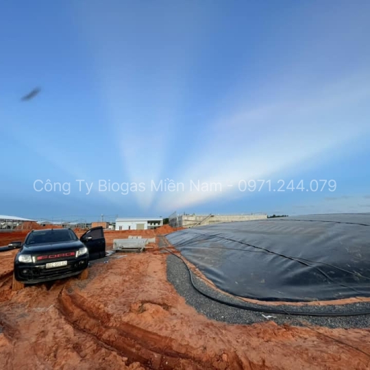 Hầm biogas phủ bạt HDPE giá rẻ